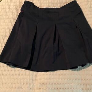Classic Navy Blue Pleated Girl’s School Uniform Skort- Medium
